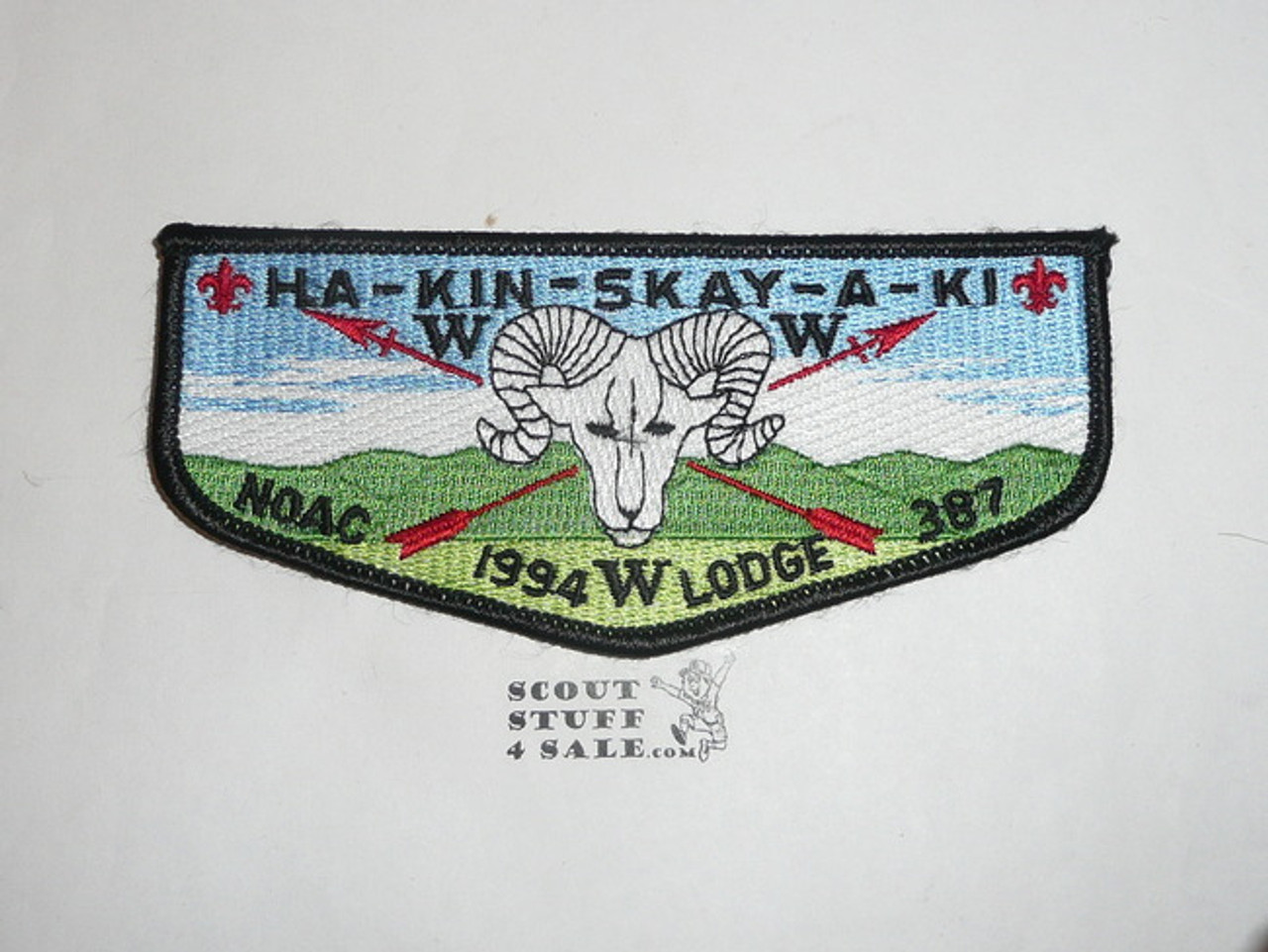 Order of the Arrow Lodge #387 Ha-Kin-Skay-A-Ki s10 1994 NOAC Flap Patch