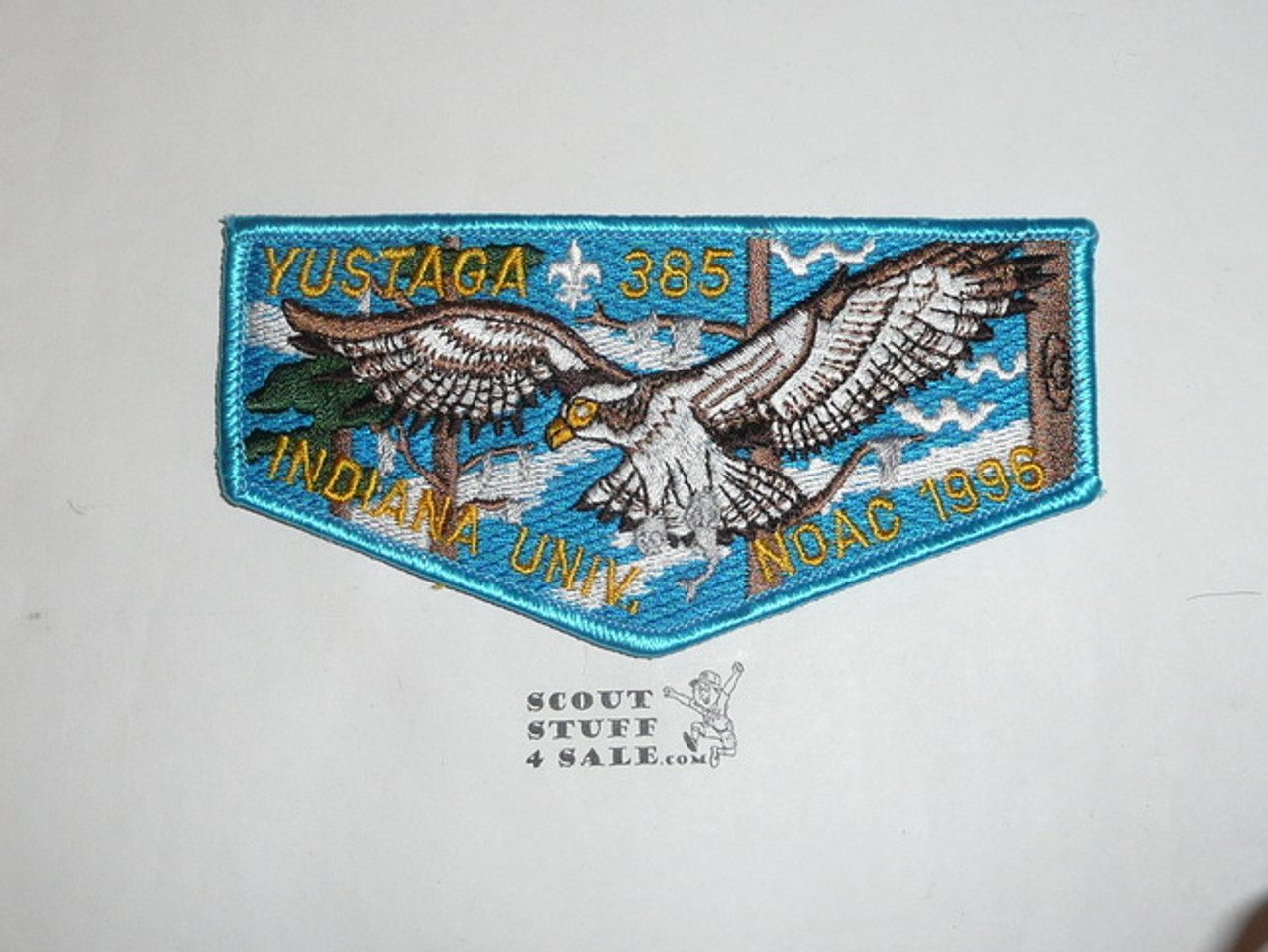 Order of the Arrow Lodge #385 Yustaga s38 1996 NOAC Flap Patch