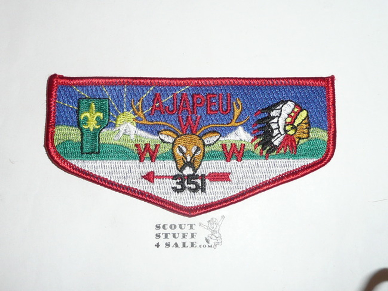 Order of the Arrow Lodge #351 Ajapeu s7 Flap Patch