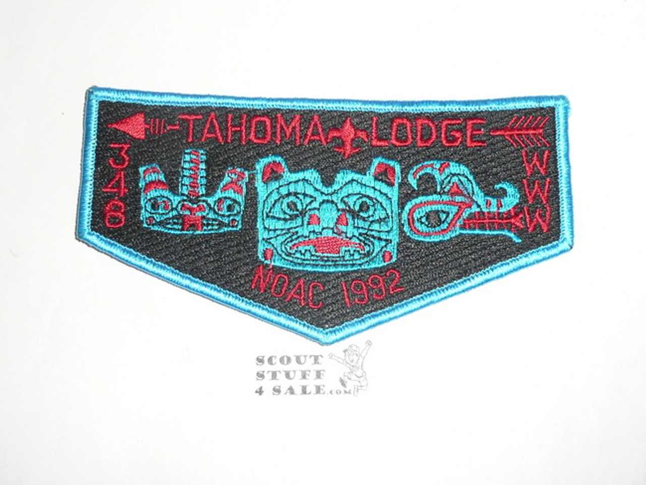 Order of the Arrow Lodge #348 Tahoma s19 1992 NOAC Flap Patch