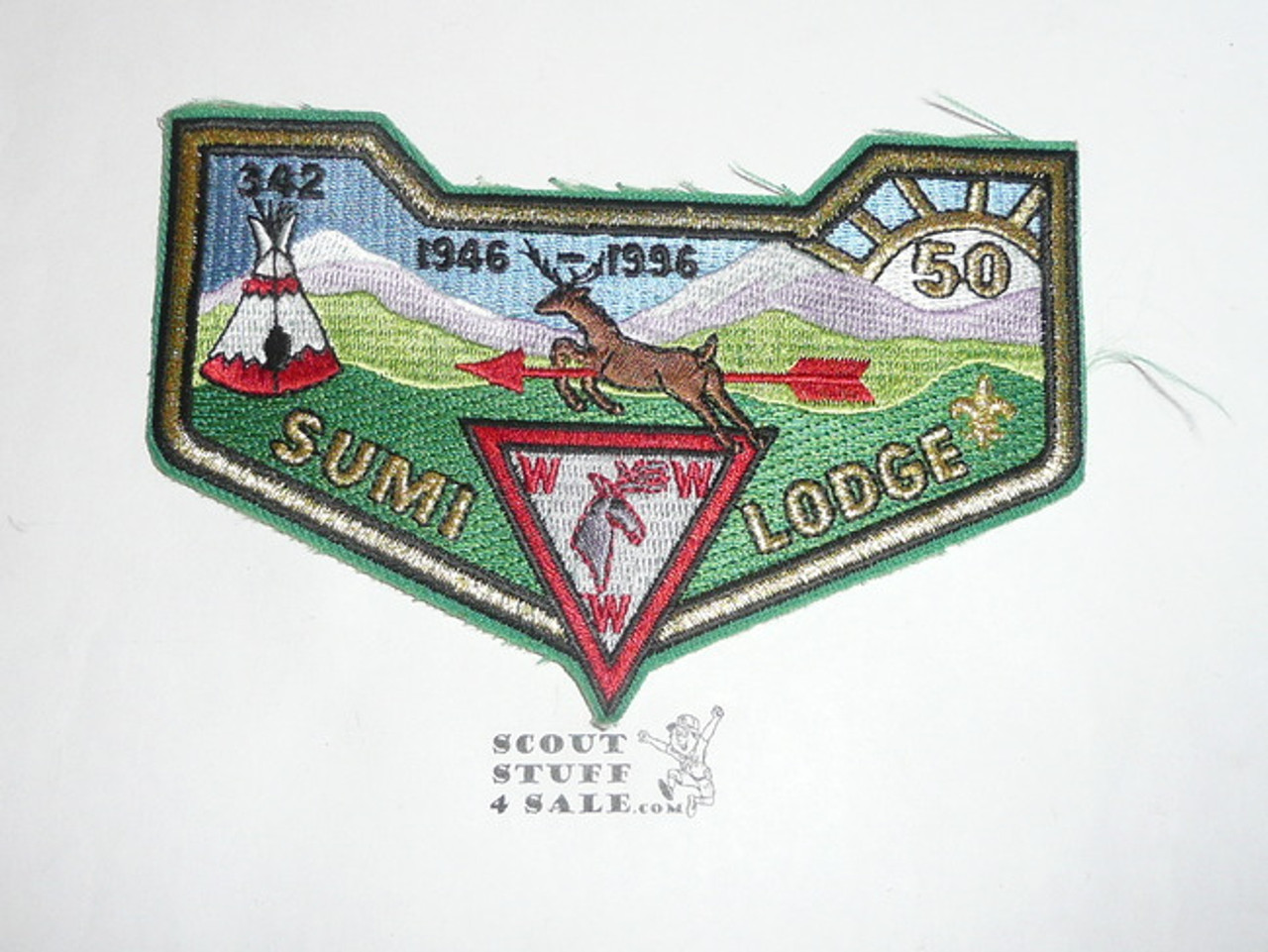 Order of the Arrow Lodge #342 Sumi s34 50th Anniversary  Flap Patch