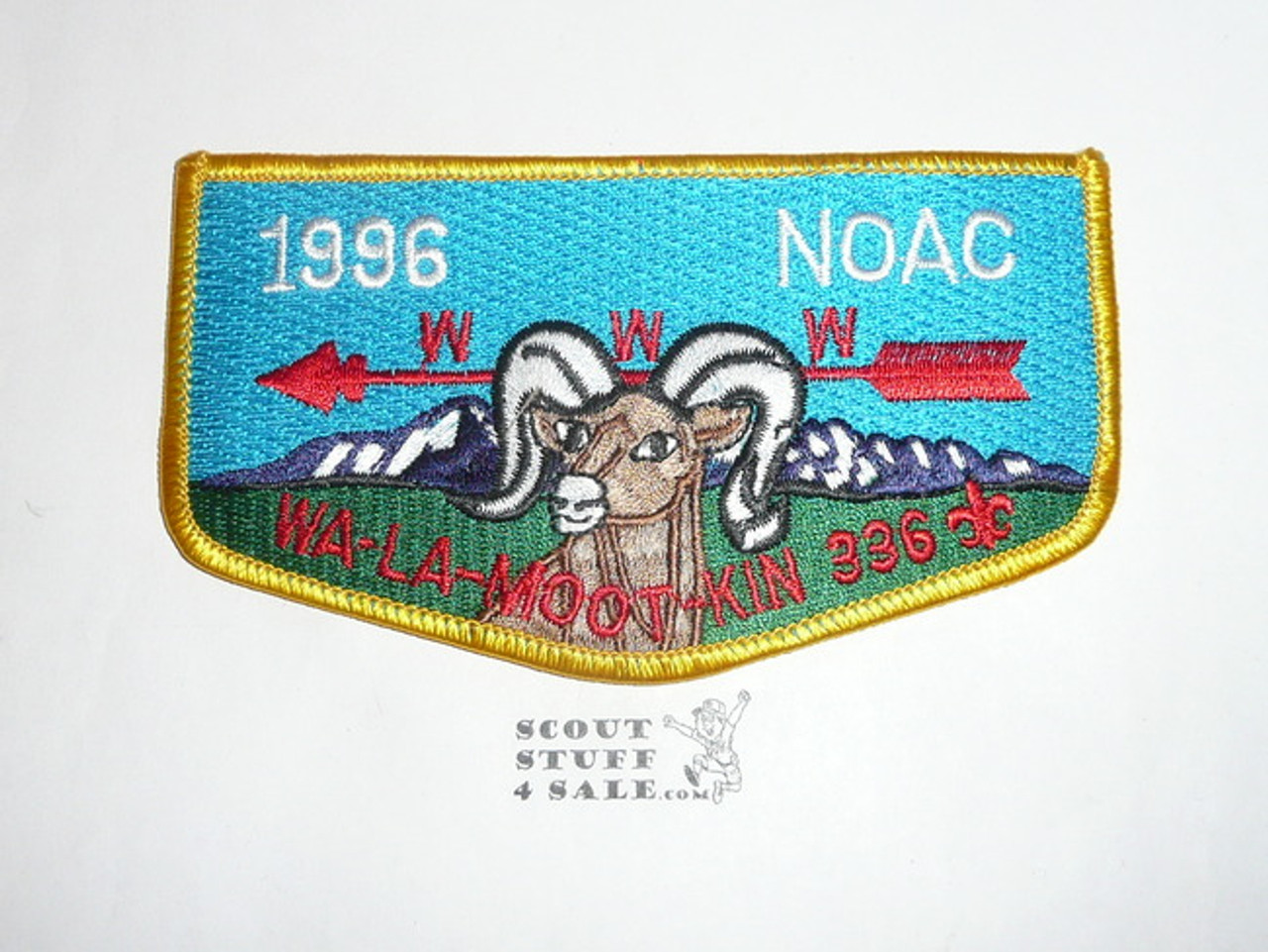 Order of the Arrow Lodge #336 Wa-La-Moot-Kin s25 1996 NOAC Flap Patch - Boy Scout