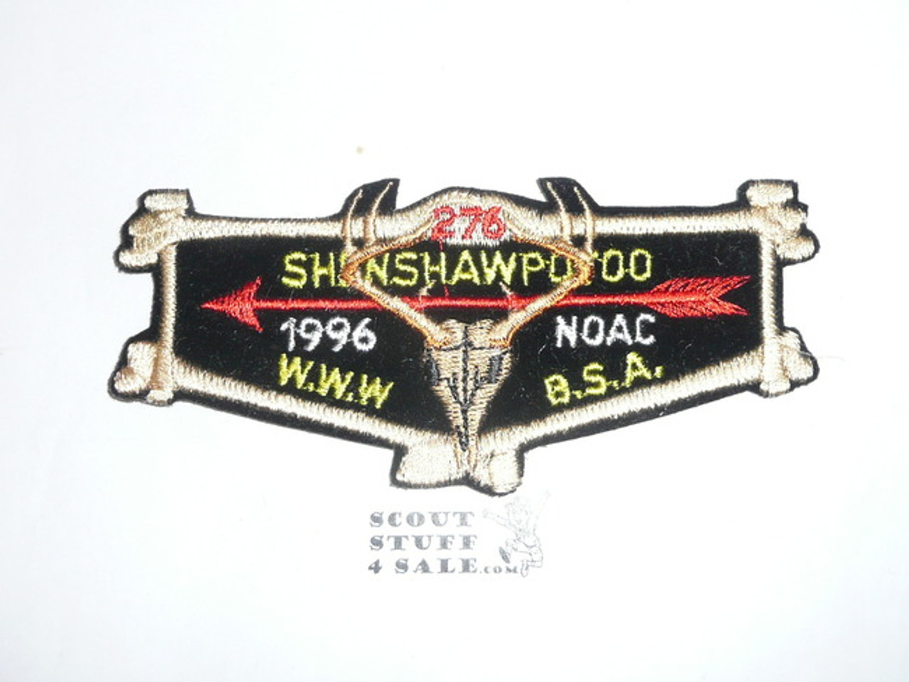 Order of the Arrow Lodge #276 Shenshawpotoo f2 1996 NOAC Flap Patch