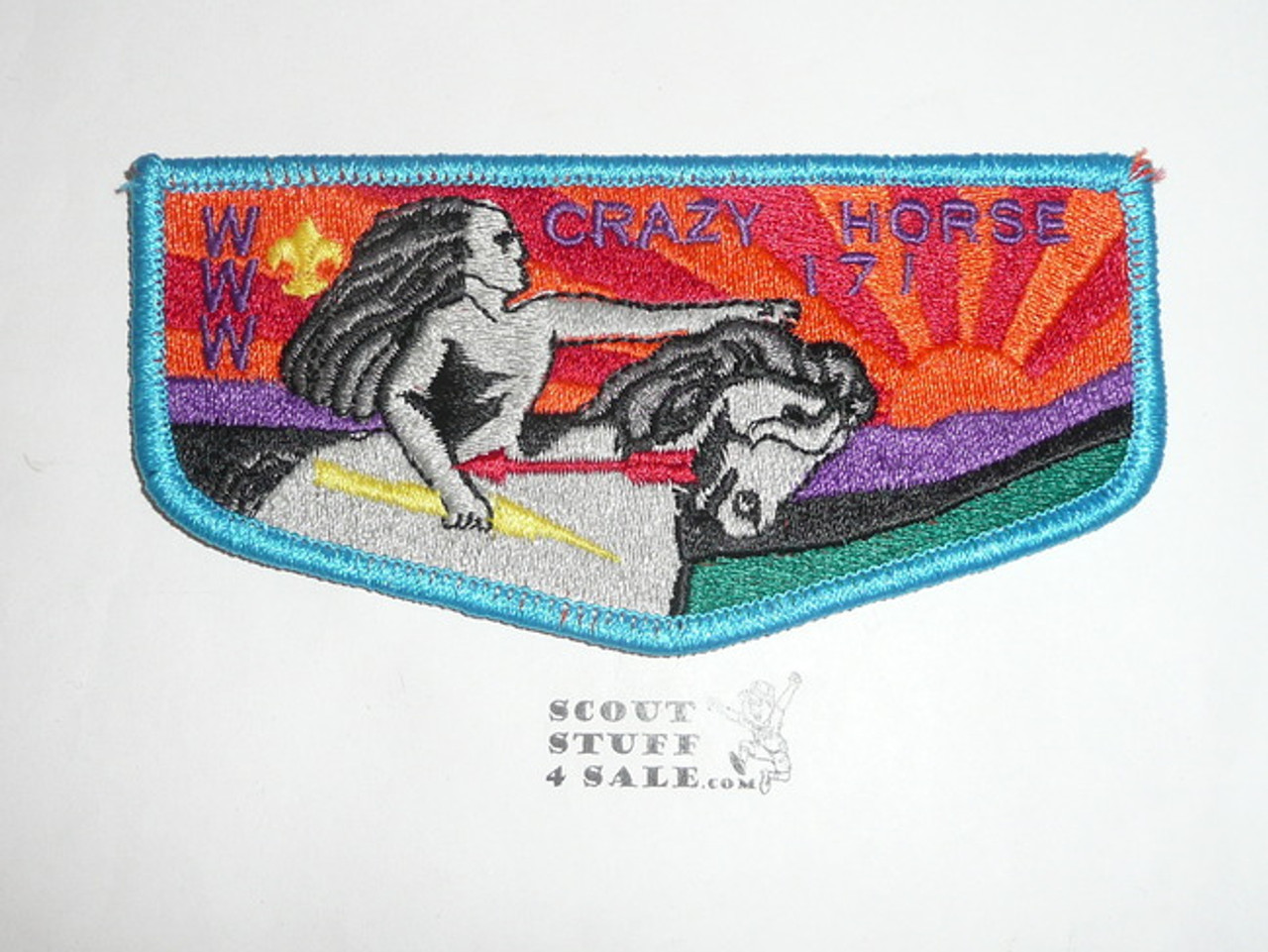Order of the Arrow Lodge #171 Crazy Horse s4 Flap Patch