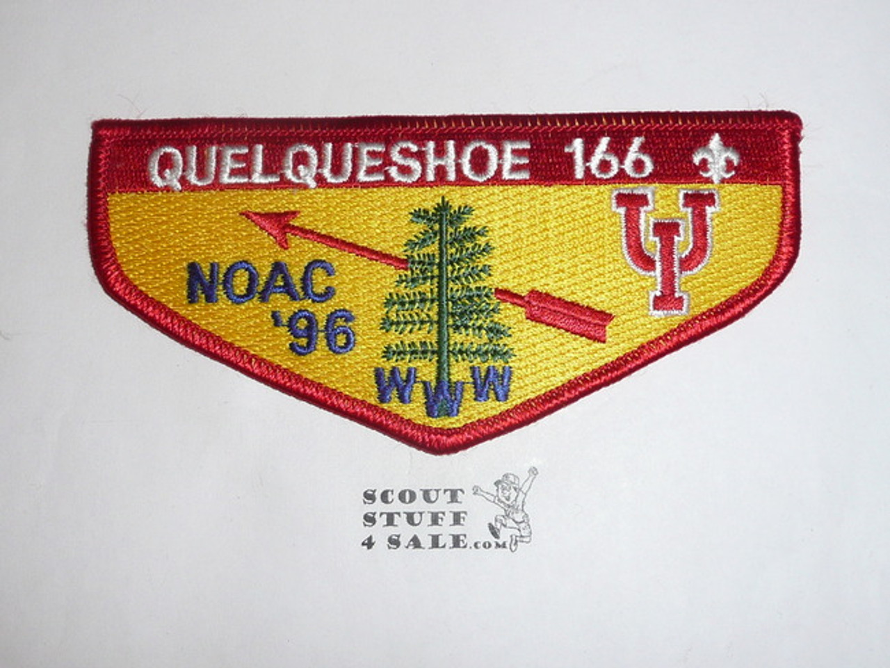 Order of the Arrow Lodge #166 Quelqueshoe s48 1996 NOAC Flap Patch