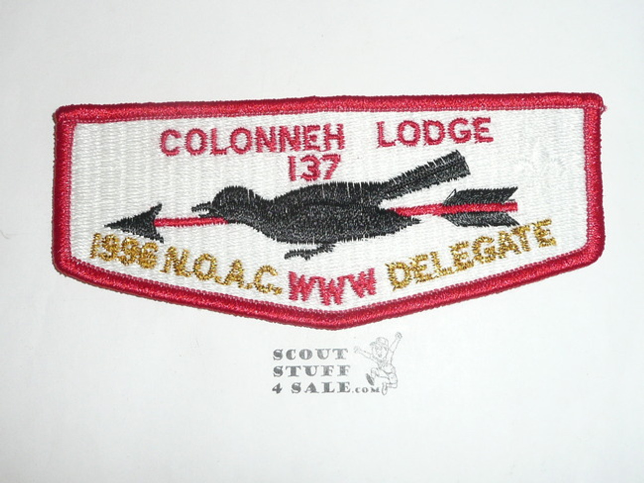 Order of the Arrow Lodge #137 Colonneh s12 1996 NOAC Flap Patch