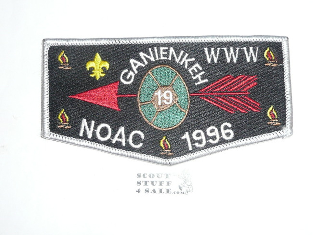 Order of the Arrow Lodge #19 Ganienkeh s5 1996 NOAC Flap Patch - Boy Scout