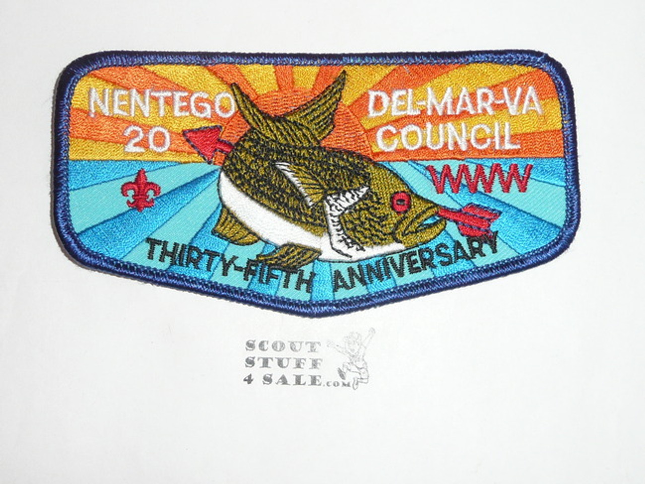 Order of the Arrow Lodge #20 Nentego f12 Flap Patch