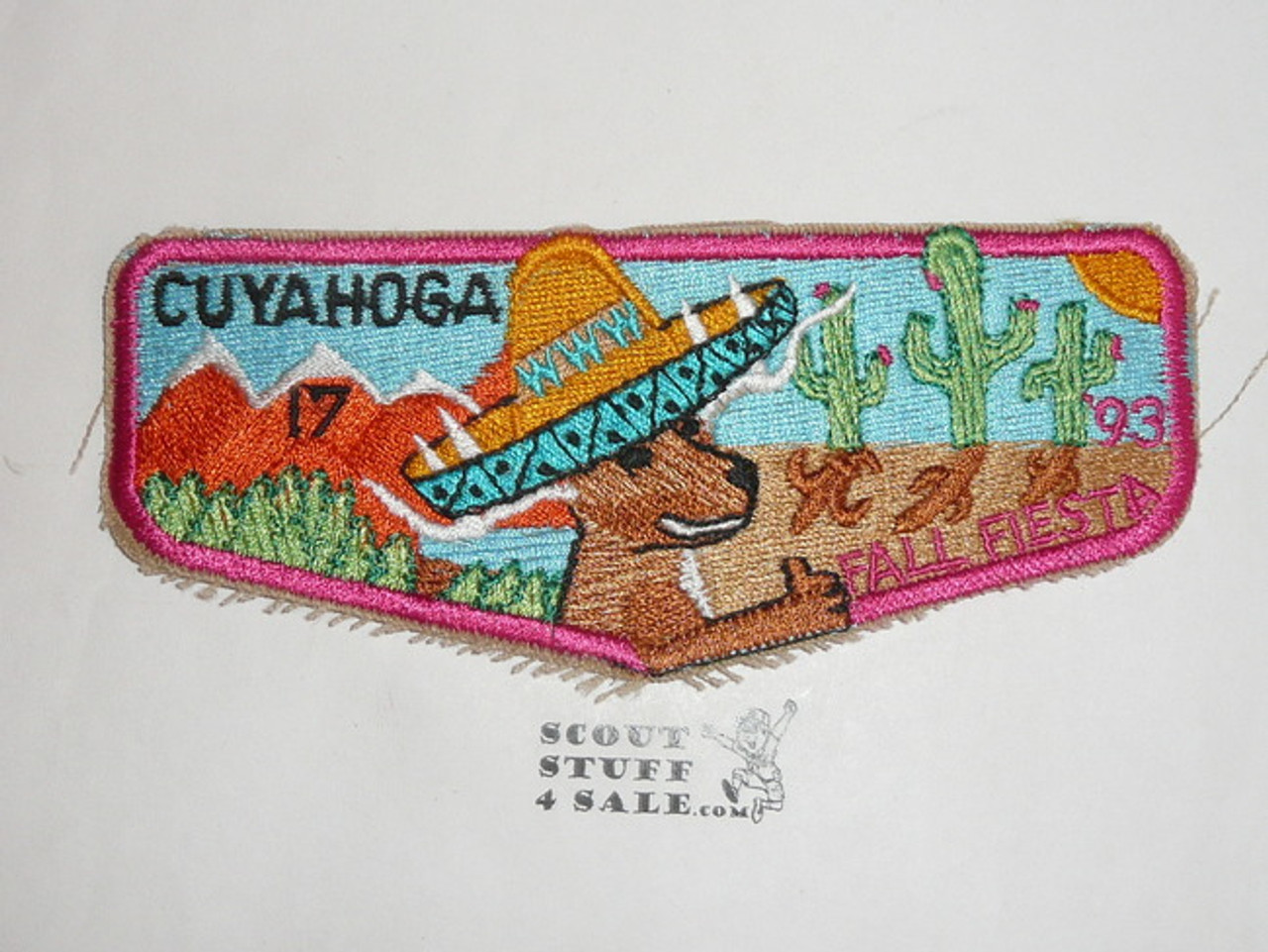 Order of the Arrow Lodge #17 Cuyahoga s Flap Patch - Boy Scout