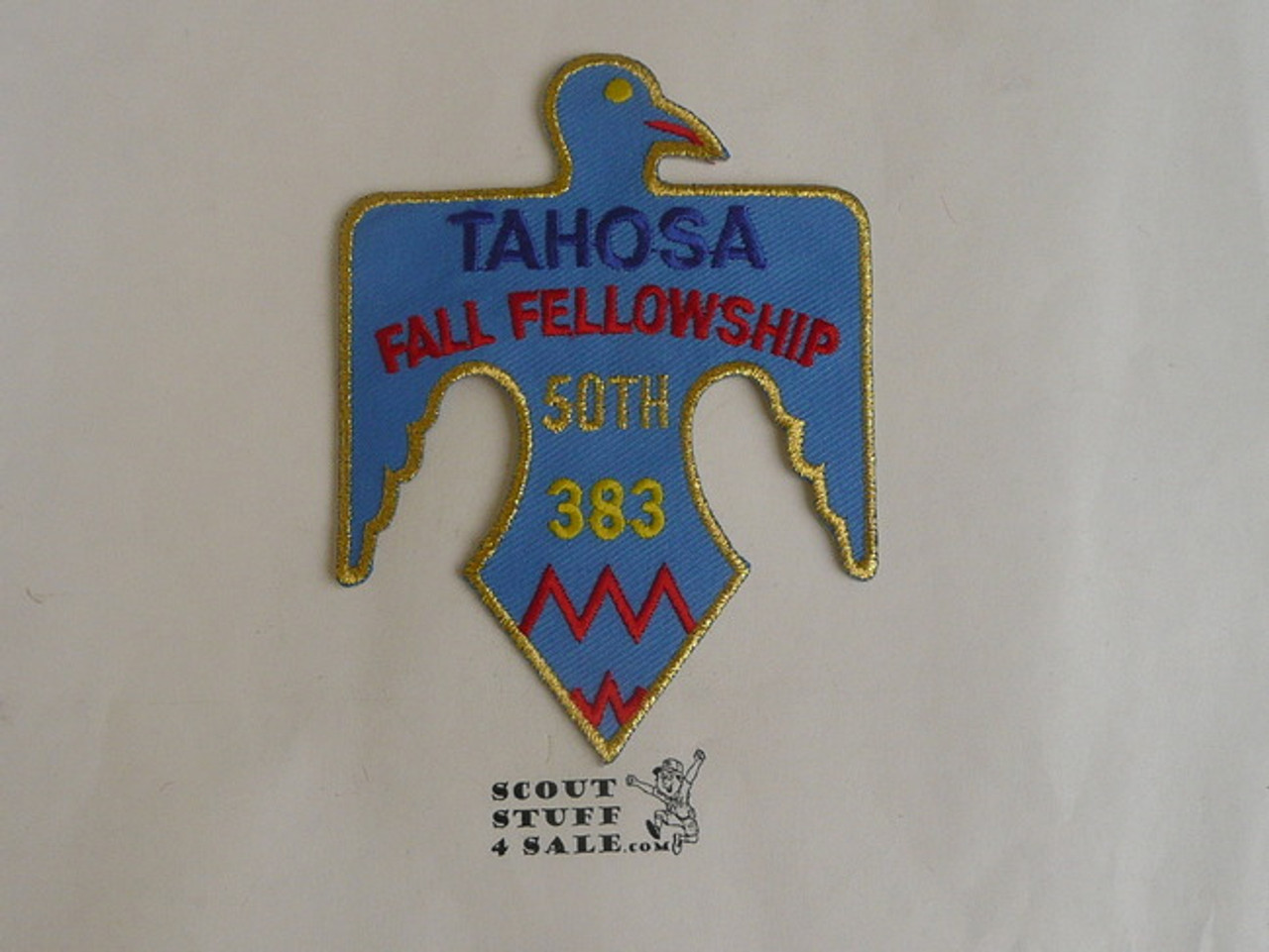 Order of the Arrow Lodge #383 Tahosa 1998 Fellowship Patch, 50th Anniversary Thunderbird