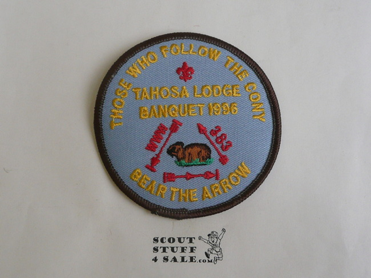 Order of the Arrow Lodge #383 Tahosa 1996 Lodge Banquet Patch