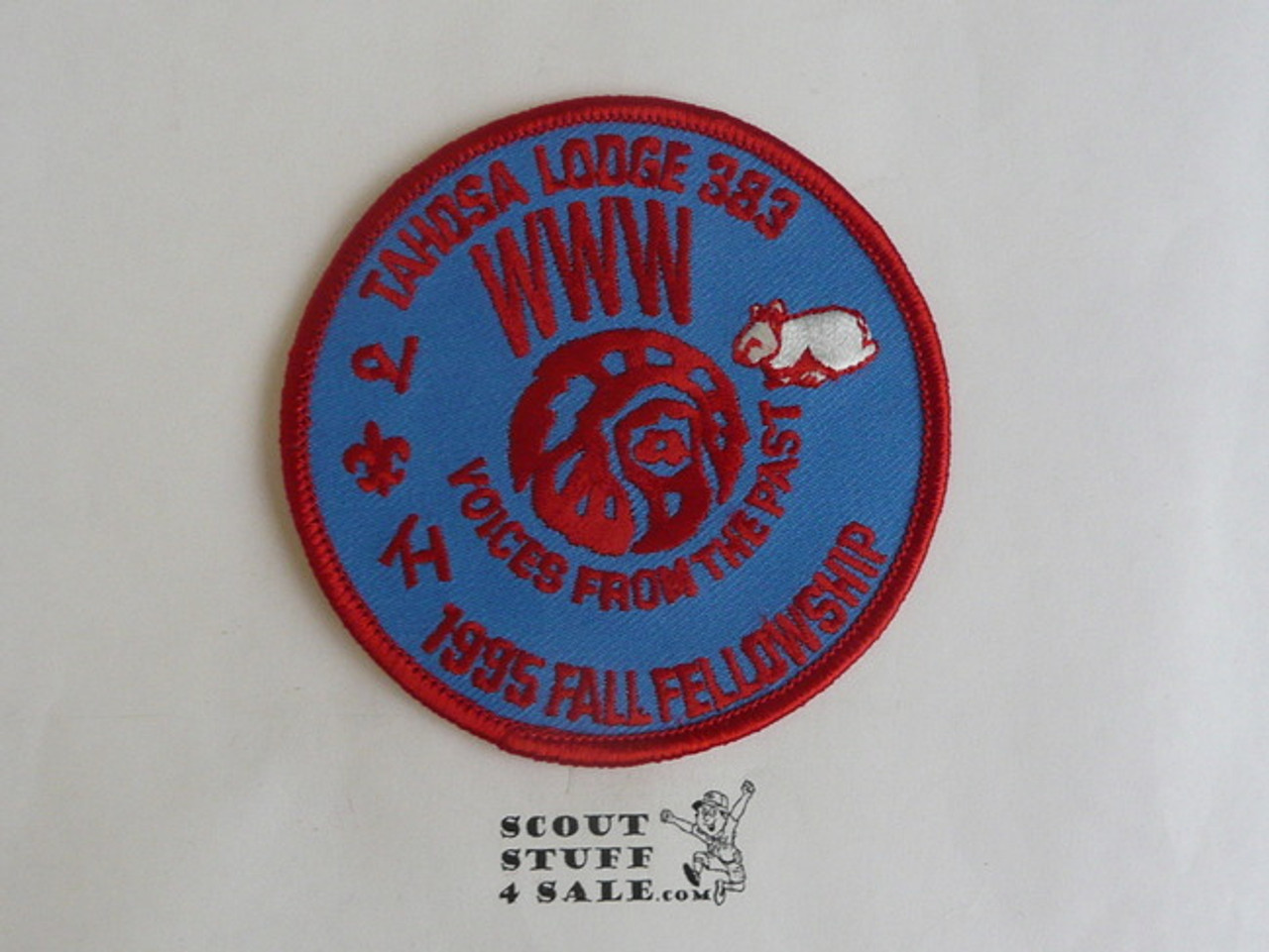 Order of the Arrow Lodge #383 Tahosa 1995 Fellowship Patch