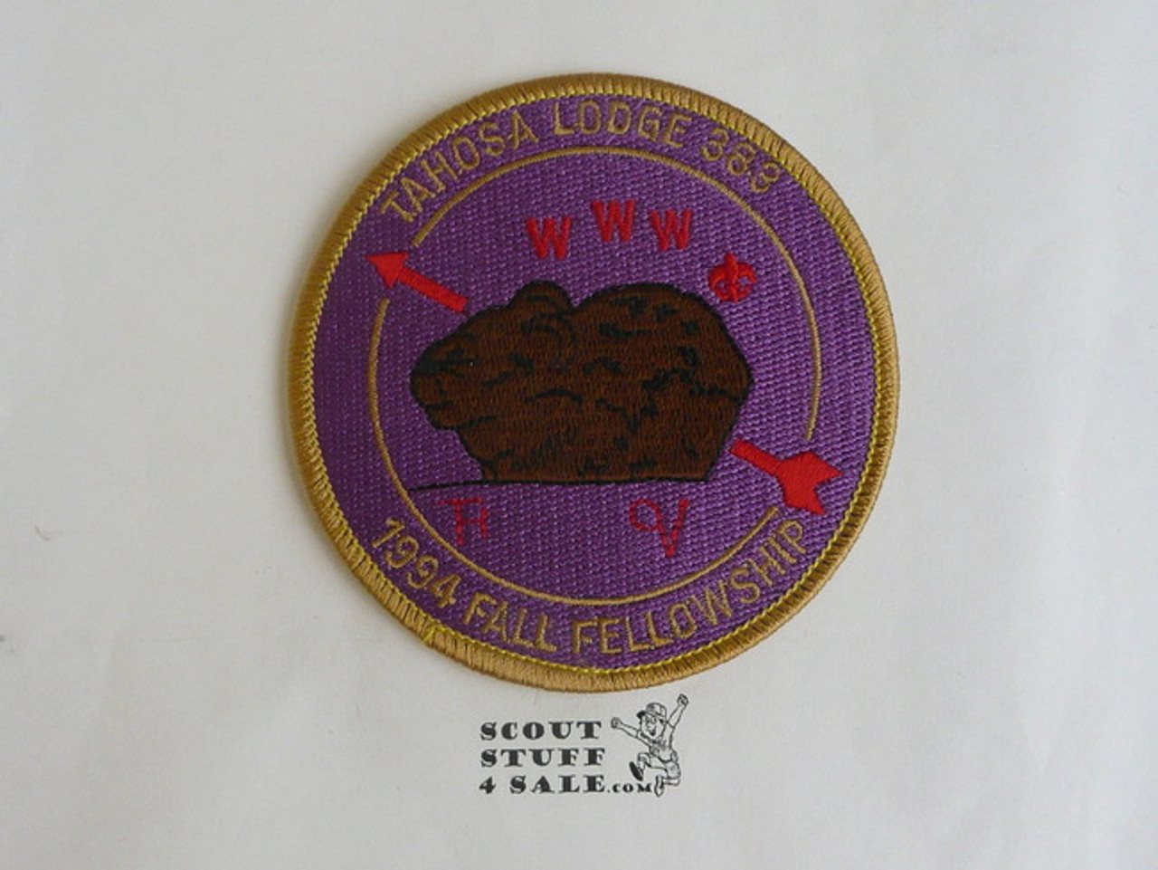 Order of the Arrow Lodge #383 Tahosa 1994 Fellowship Patch