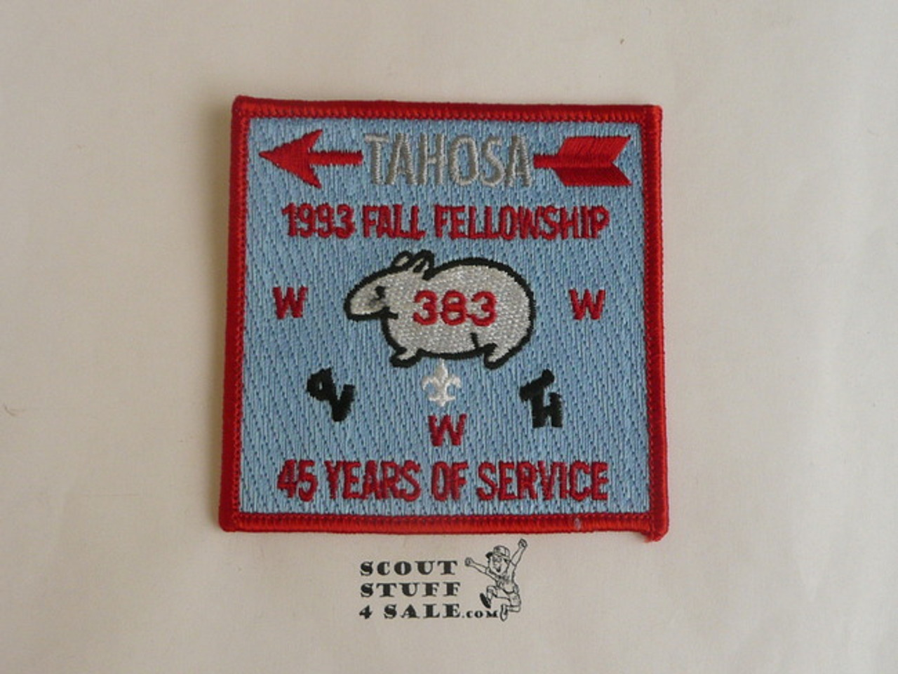 Order of the Arrow Lodge #383 Tahosa 1993 Fellowship Patch