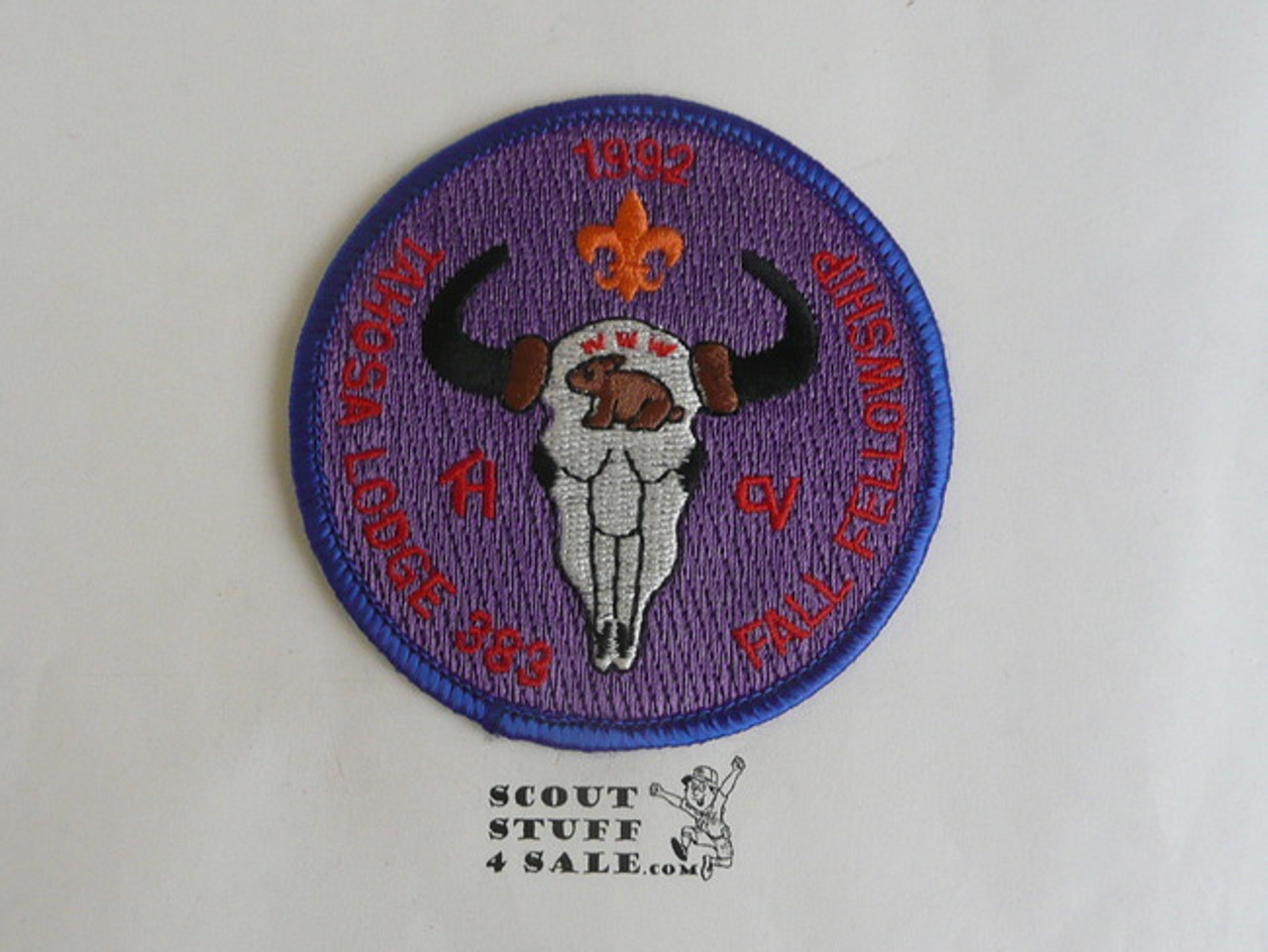 Order of the Arrow Lodge #383 Tahosa 1992 Fellowship Patch