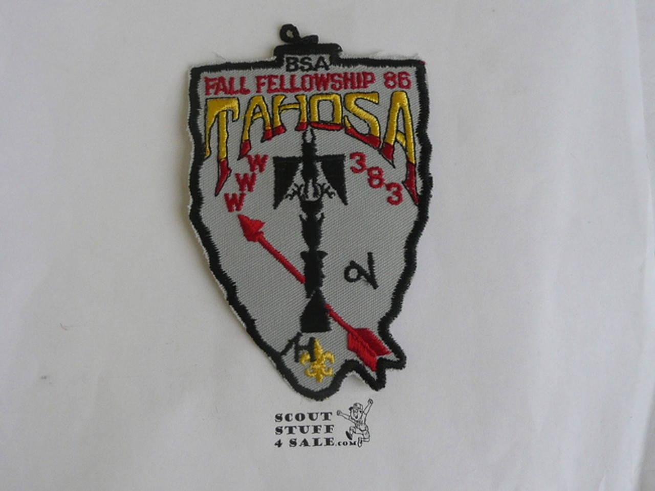 Order of the Arrow Lodge #383 Tahosa 1986 Fellowship Patch