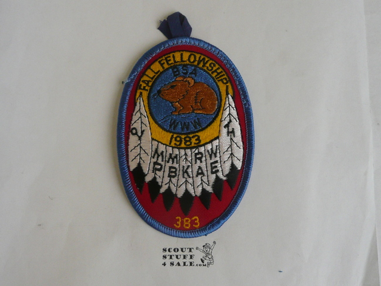 Order of the Arrow Lodge #383 Tahosa 1983 Fellowship Patch