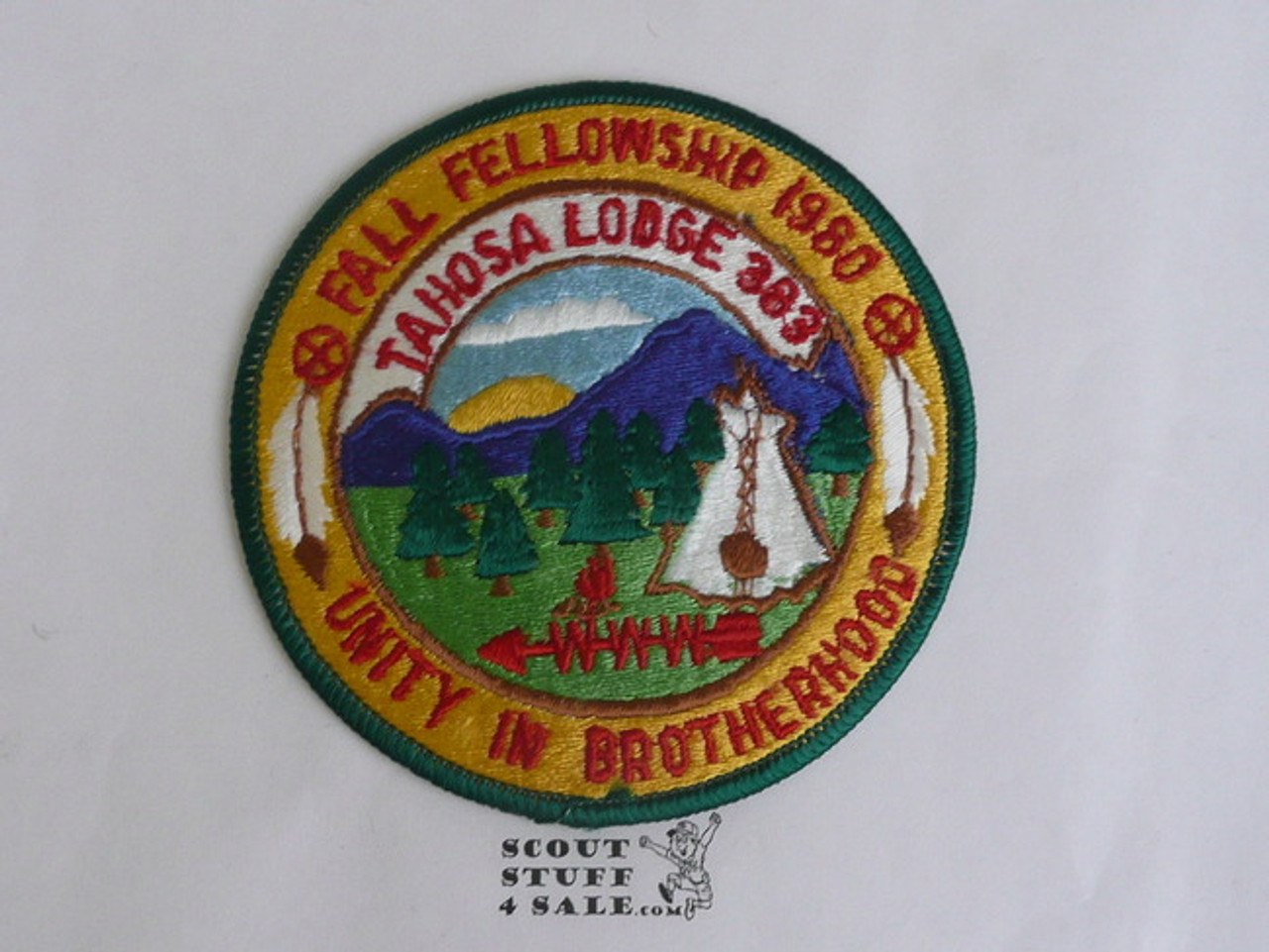 Order of the Arrow Lodge #383 Tahosa 1980 Fellowship Patch