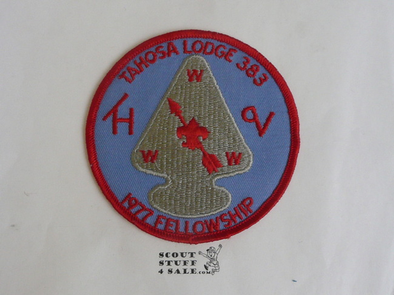 Order of the Arrow Lodge #383 Tahosa 1977 Fellowship Patch