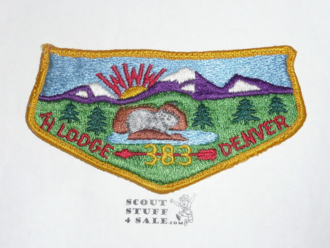 Order of the Arrow Lodge #383 Tahosa s8 Flap Patch, used
