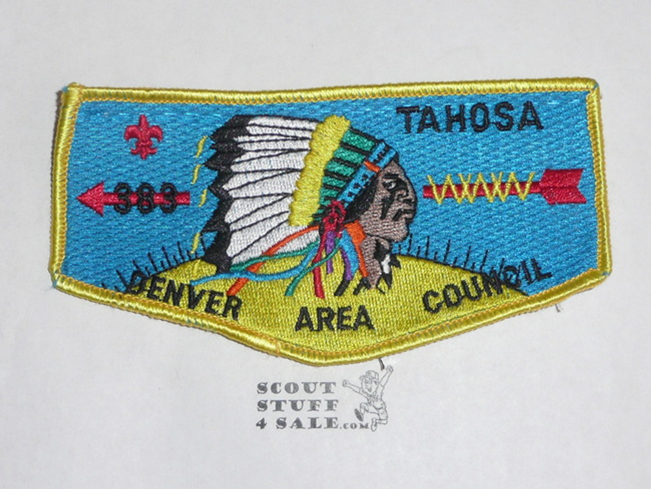 Order of the Arrow Lodge #383 Tahosa s23 Flap Patch, Camp Promotion Award