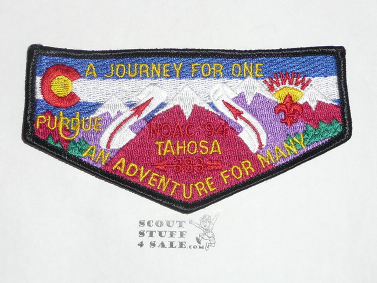 Order of the Arrow Lodge #383 Tahosa s20 Flap Patch, 1994 NOAC