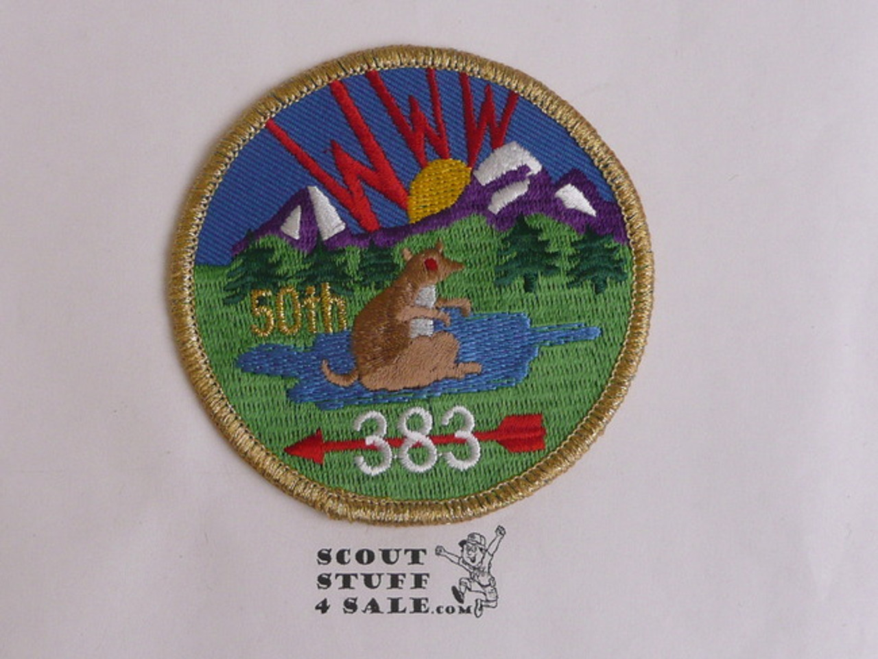 Order of the Arrow Lodge #383 Tahosa r10 Patch, 50th Anniversary