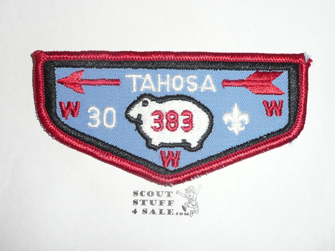 Order of the Arrow Lodge #383 Tahosa f4 Flap Patch, 30th Anniversary