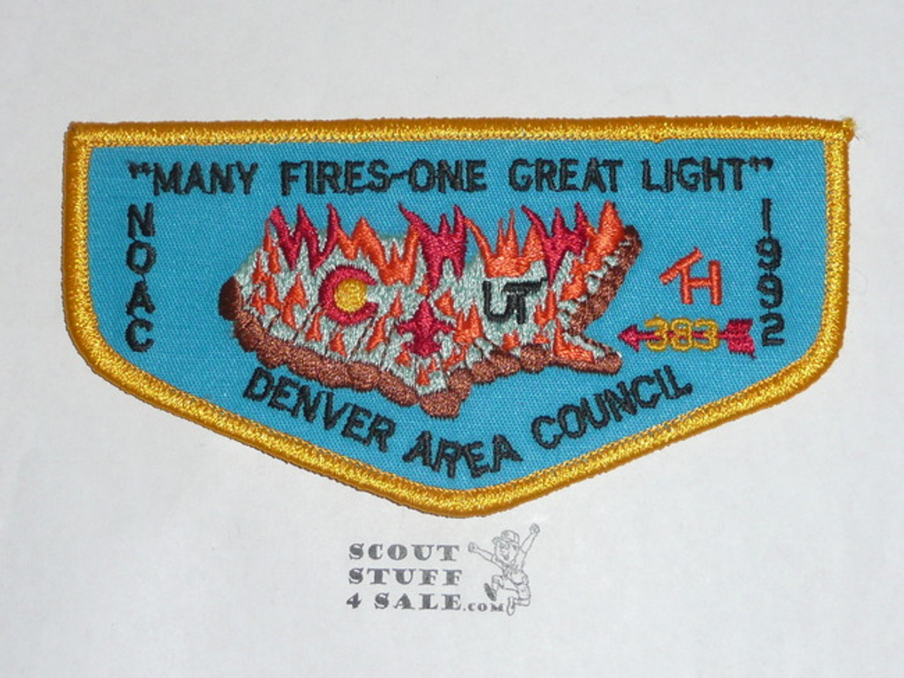 Order of the Arrow Lodge #383 Tahosa f5 Flap Patch, 1992 NOAC