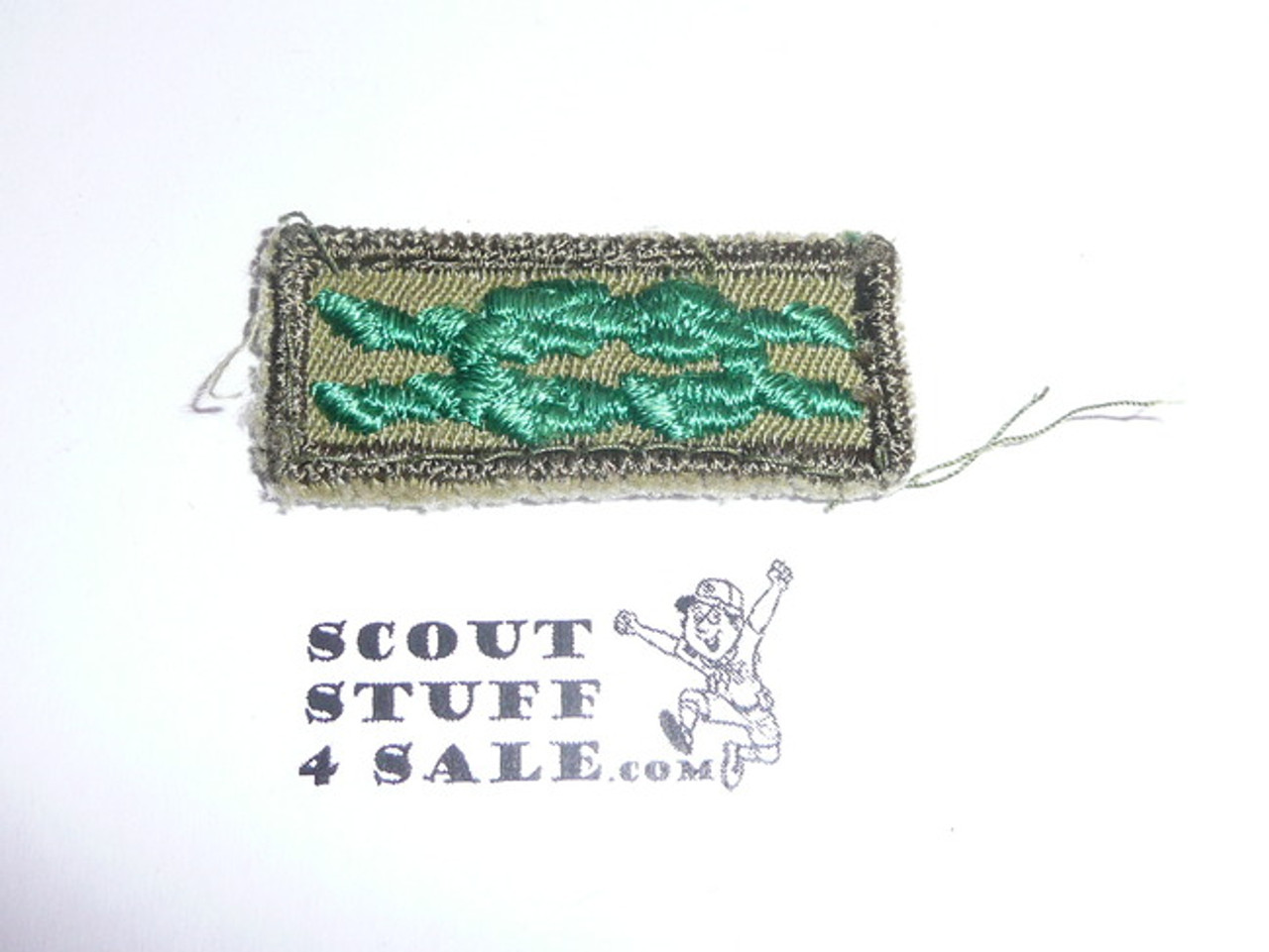 Scouter's Training Award Knot on Khaki, 1946-1983, used