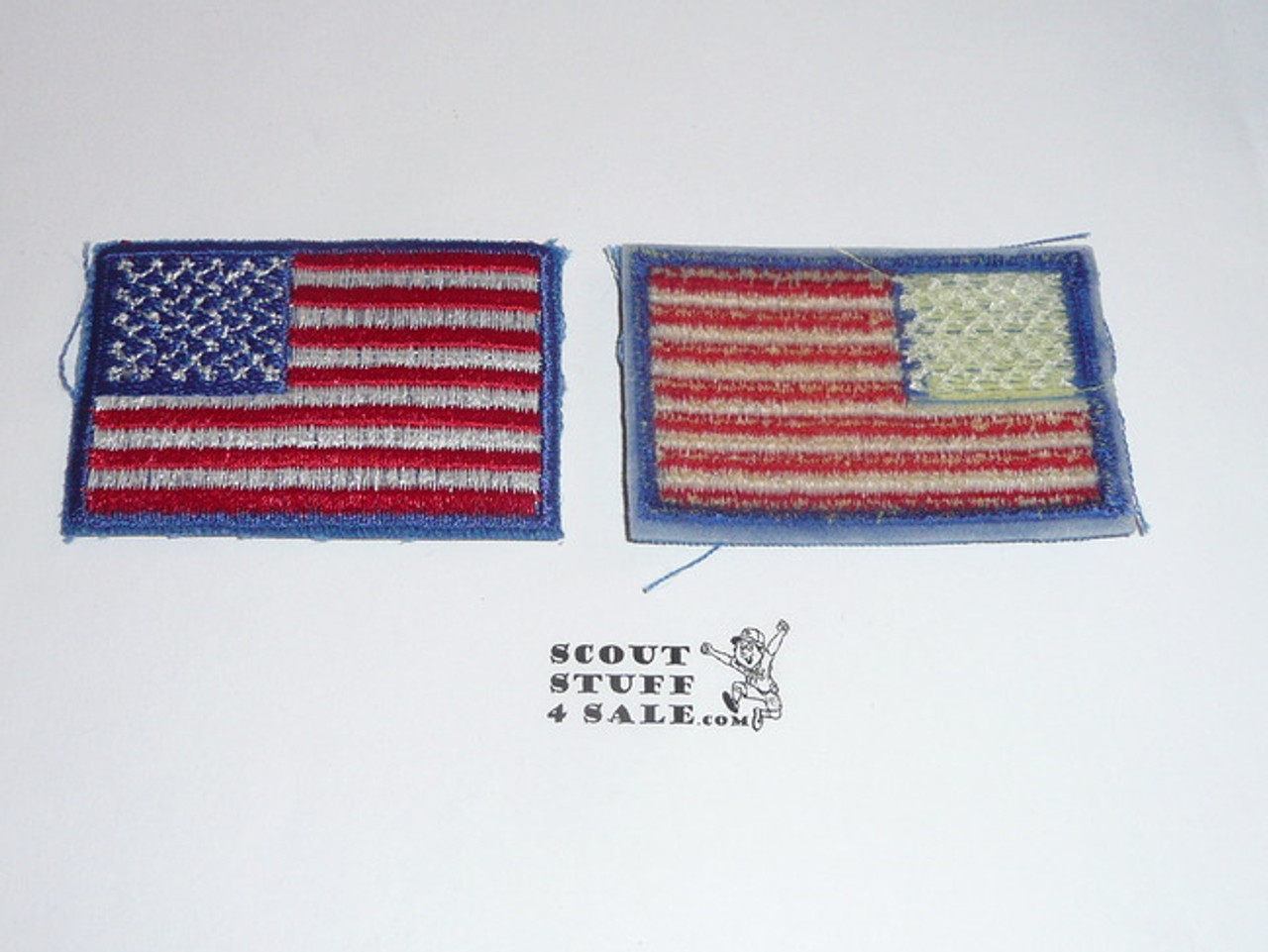 American Flag for Uniform, Plastic Backed