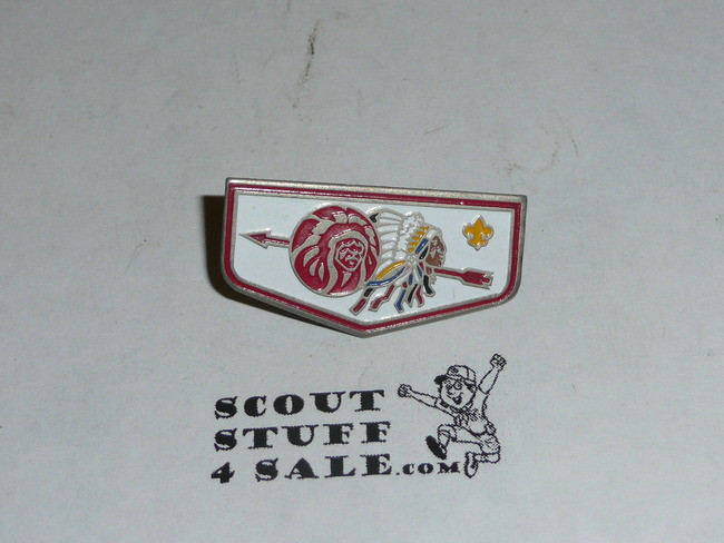Order of the Arrow Ordeal Flap Pin with arrow through logos