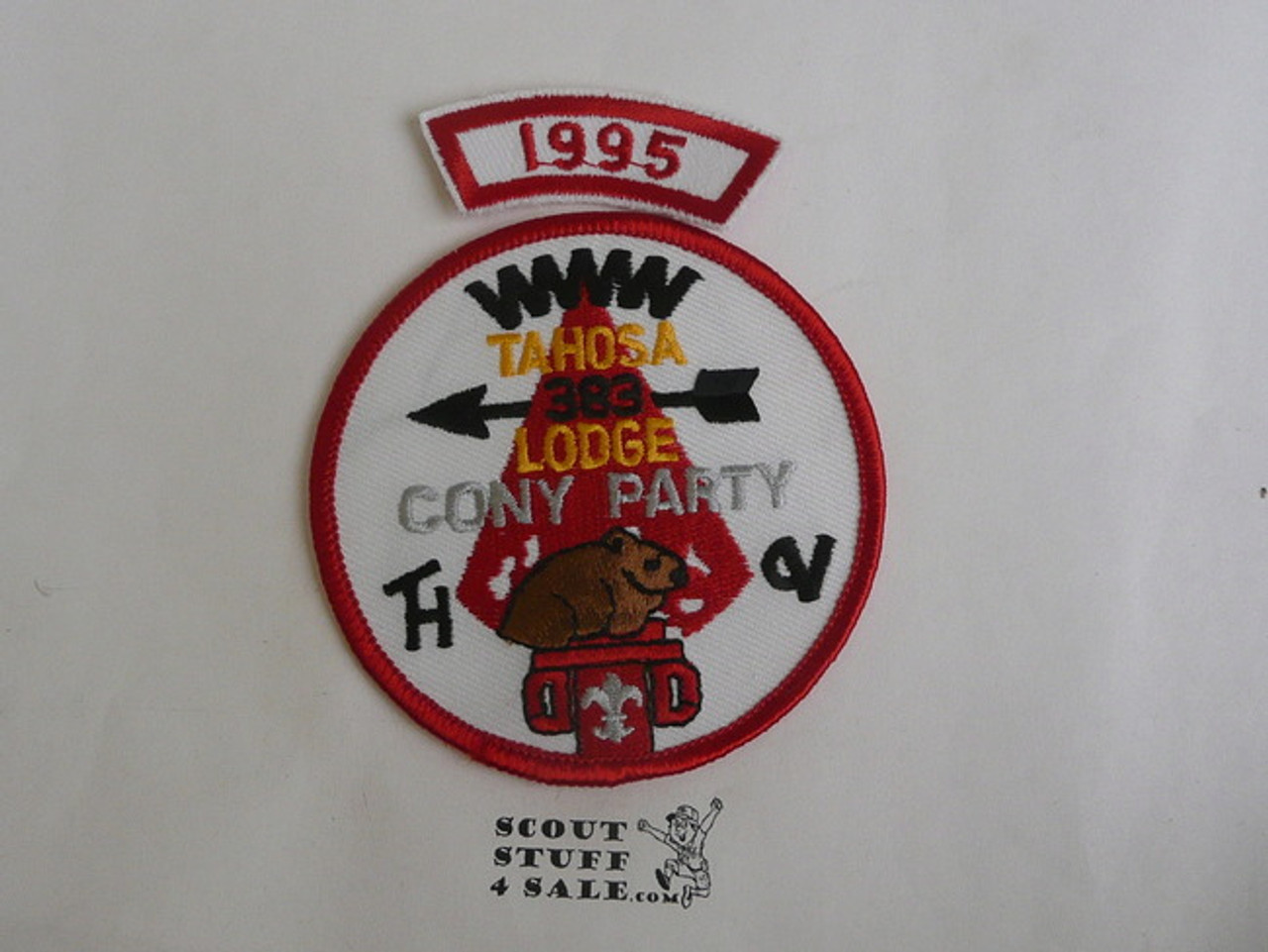 Order of the Arrow Lodge #383 Tahosa Lodge Cony Party 1995 Segment Patch, Only Segment Included