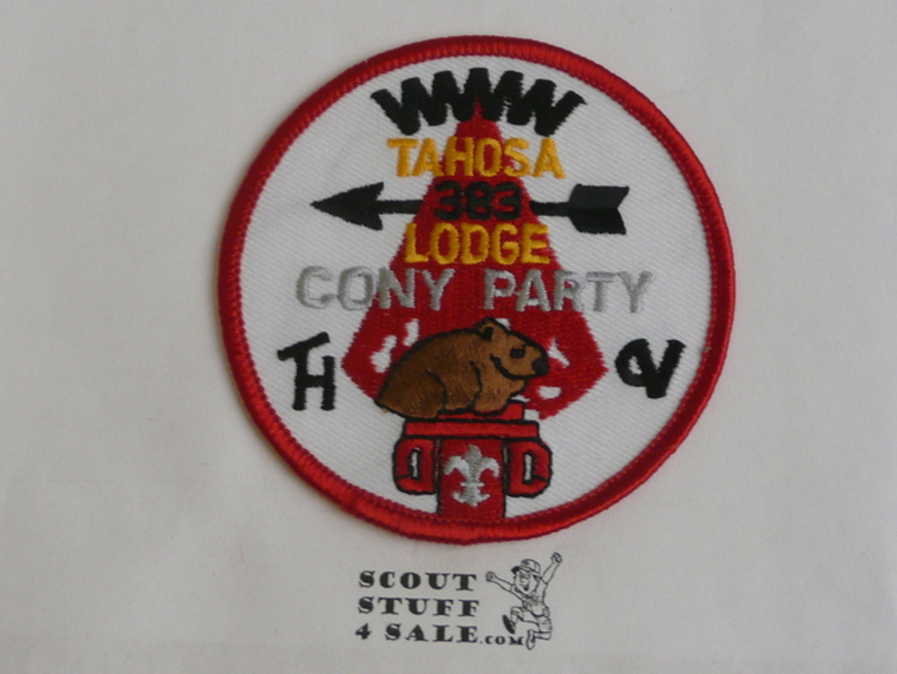 Order of the Arrow Lodge #383 Tahosa Lodge Cony Party Patch #2