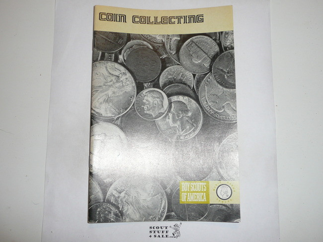 Coin Collecting Merit Badge Pamphlet, Type 8, Green Band Cover, 5-73 Printing