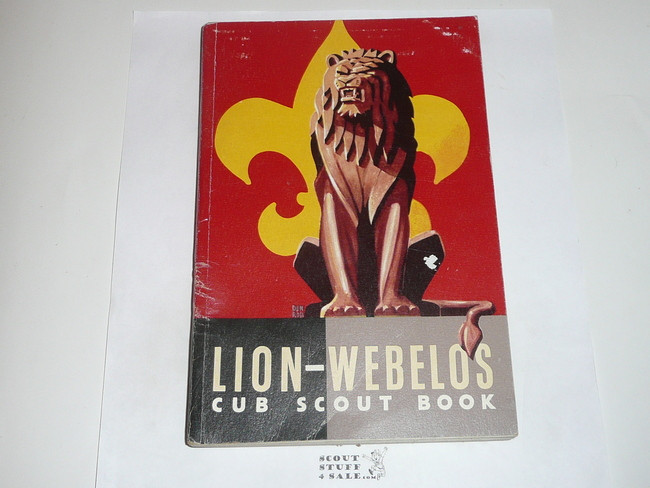 1961 Lion Cub Scout Handbook, 11-61 Printing, Near MINT