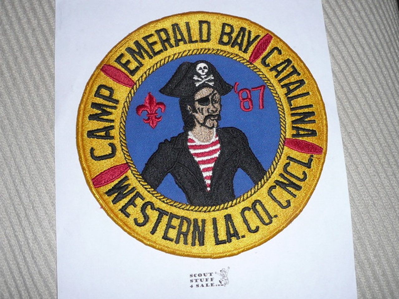 1987 Camp Emerald Bay Large Jacket Patch