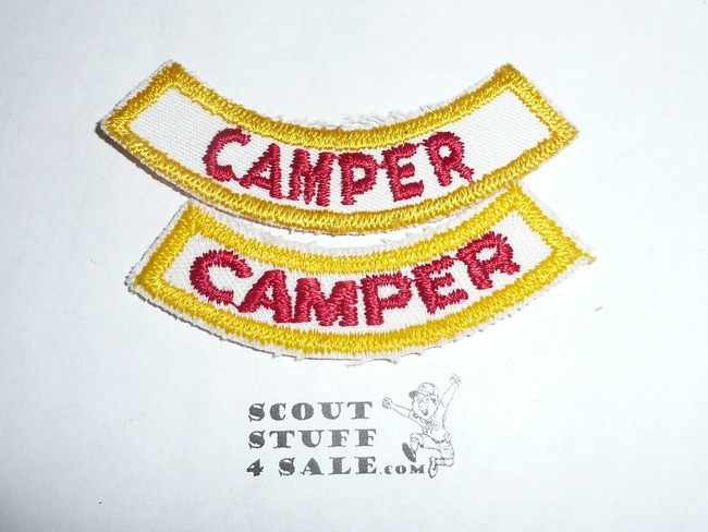 1970's Camp Emerald Bay Camper Segment Patch, 2 different bottom