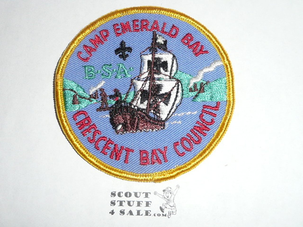 1961-1963 Camp Emerald Bay Patch, flat r/e variety