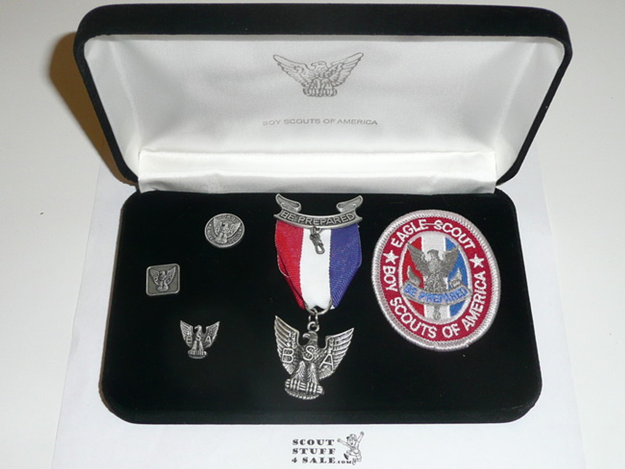 Eagle Scout Medal Set In Presentation Box, CFJ 3, Rectangle Box