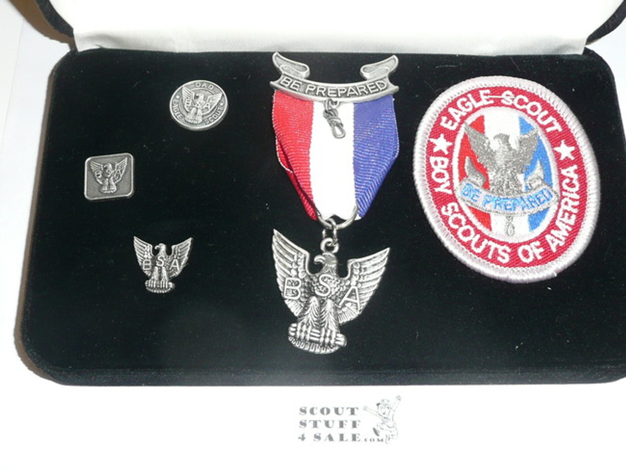 Eagle Scout Medal Set In Presentation Box, CFJ 3, Rectangle Box