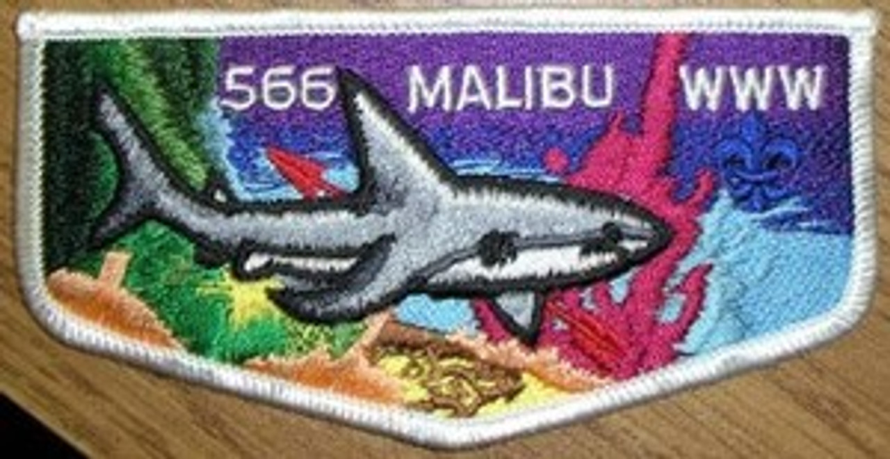 Order of the Arrow Lodge #566 Malibu S20 2007 Flap Patch, bulk quantities available