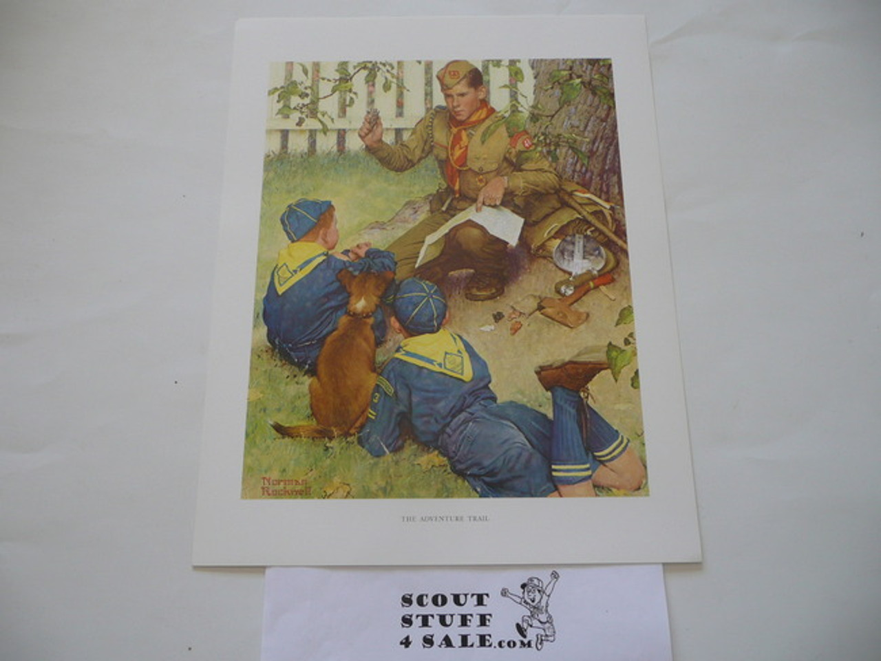 Norman Rockwell, The Adventure Trail, 11x14 On Heavy Cardstock