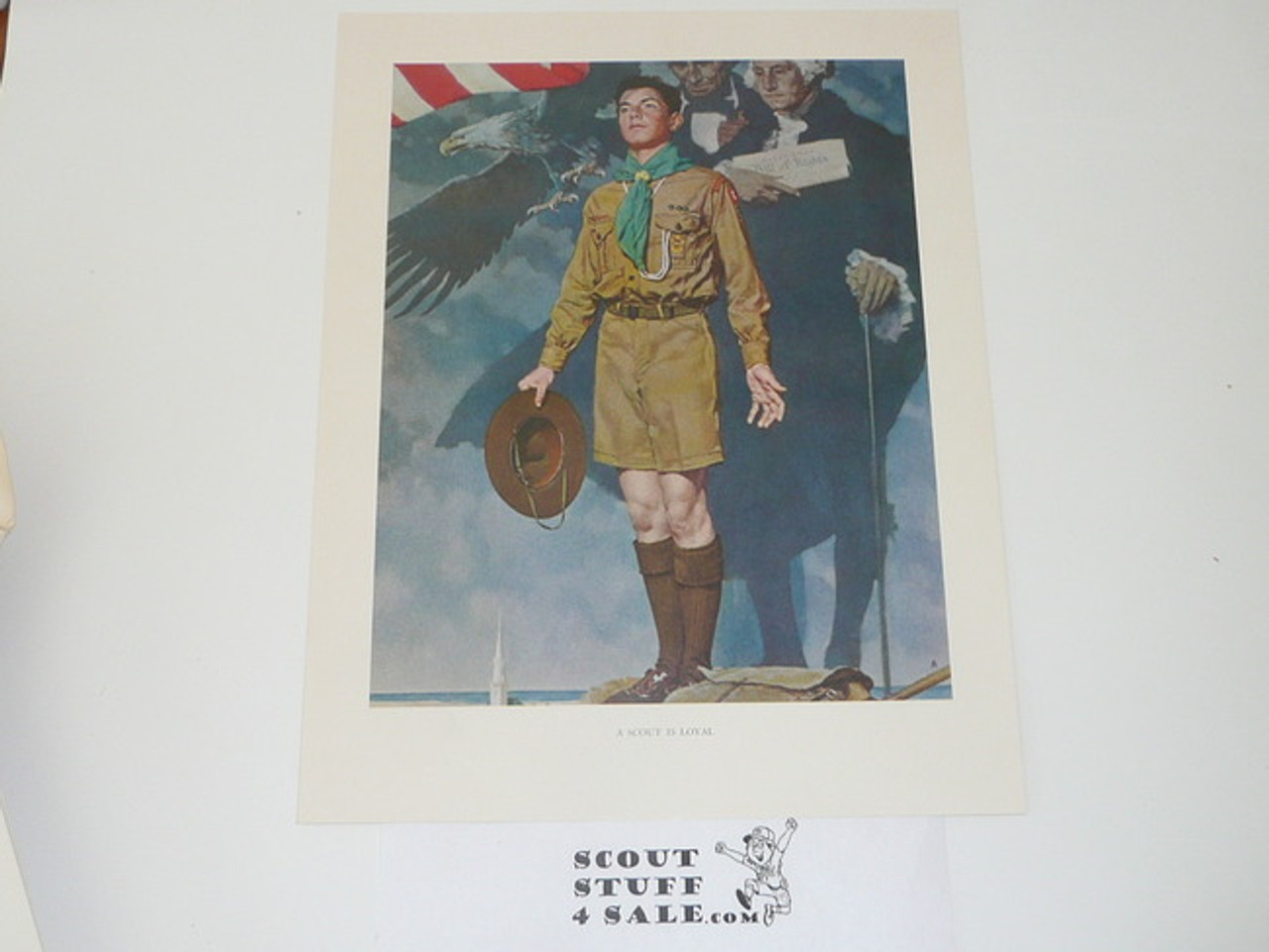 Norman Rockwell, A Scout is Loyal Print, 11x14 On Heavy Cardstock