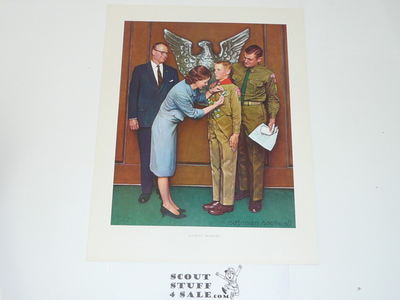 Norman Rockwell, A Great Moment Print, 11x14 On Heavy Cardstock