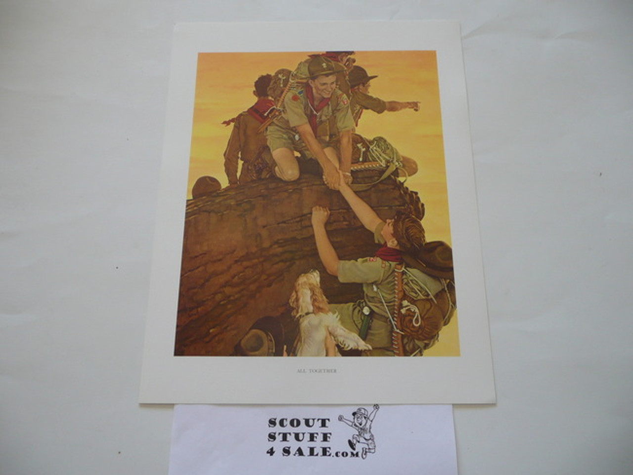 Norman Rockwell, All Together, 11x14 On Heavy Cardstock