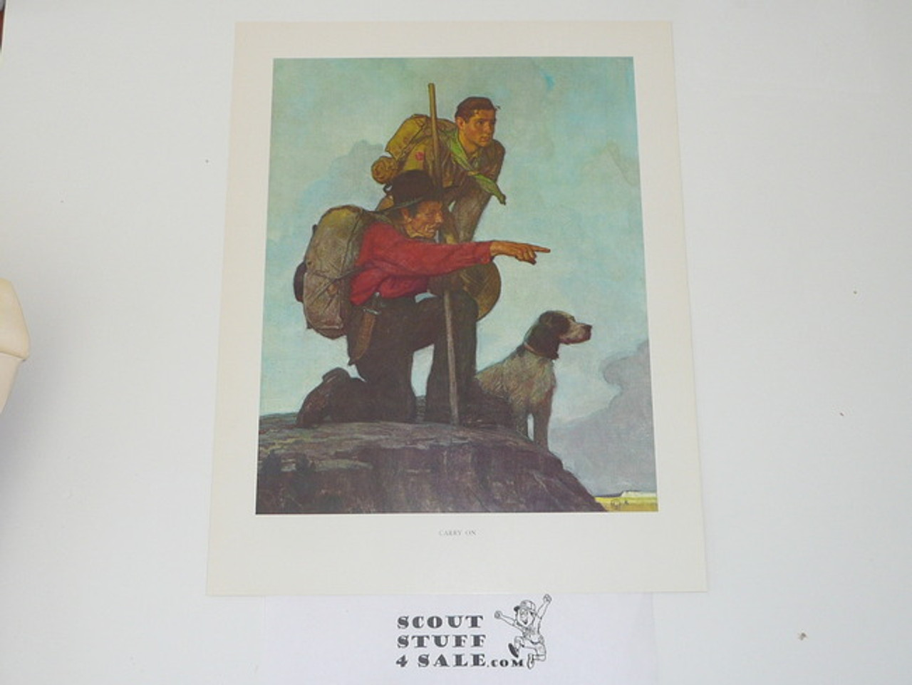 Norman Rockwell, Carry On Print, 11x14 On Heavy Cardstock