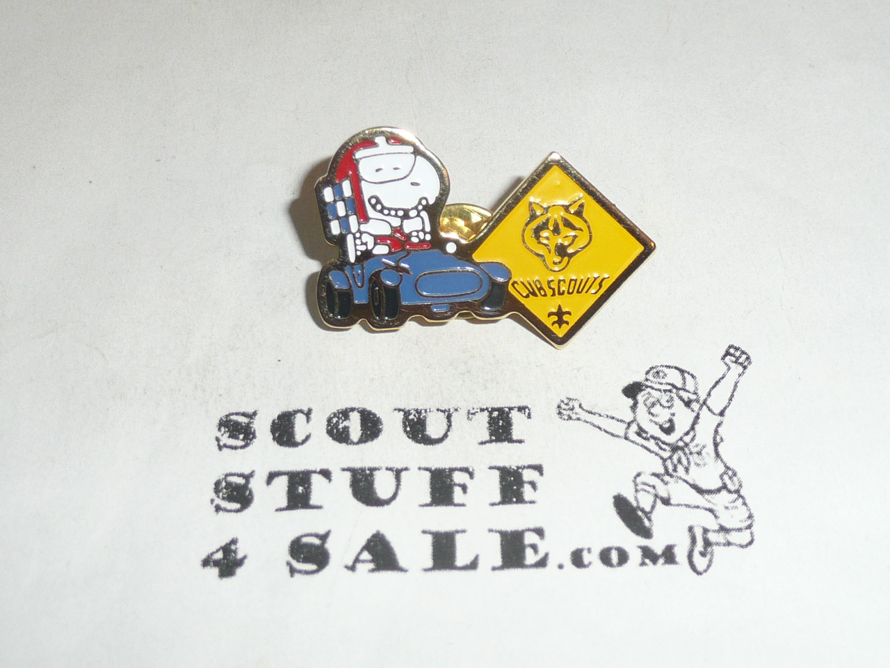 Snoopy Pinewood Derby Cub Scout Pin