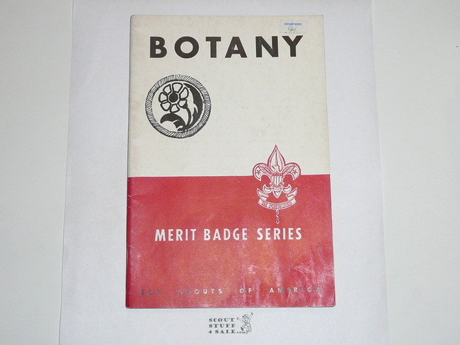 Botany Merit Badge Pamphlet, Type 5, Red/Wht Cover, 5-48 Printing