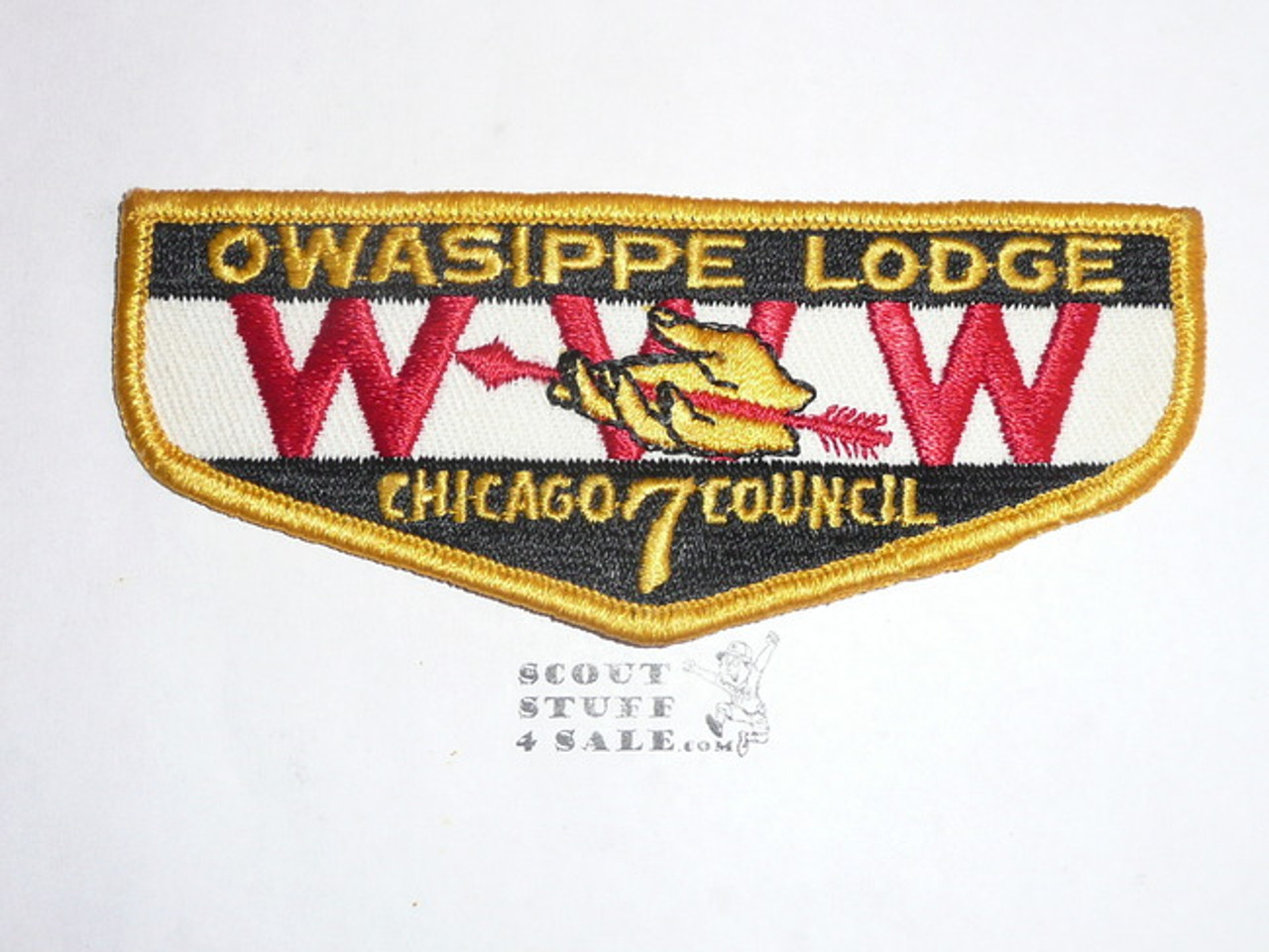 Order of the Arrow Lodge #7 Owasippe f3 Flap Patch